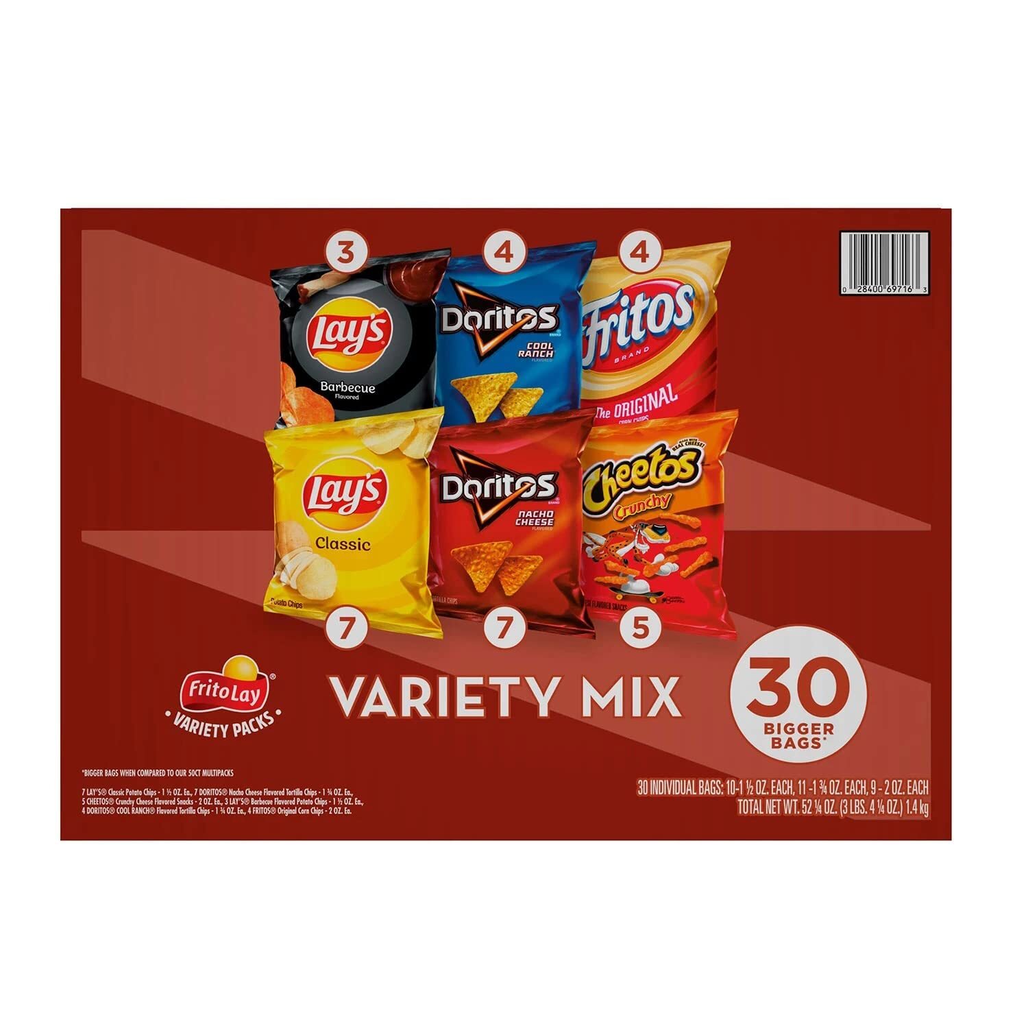 Frito-Lay Company, Frito Lay Variety Mix Variety Packs, 30 Count