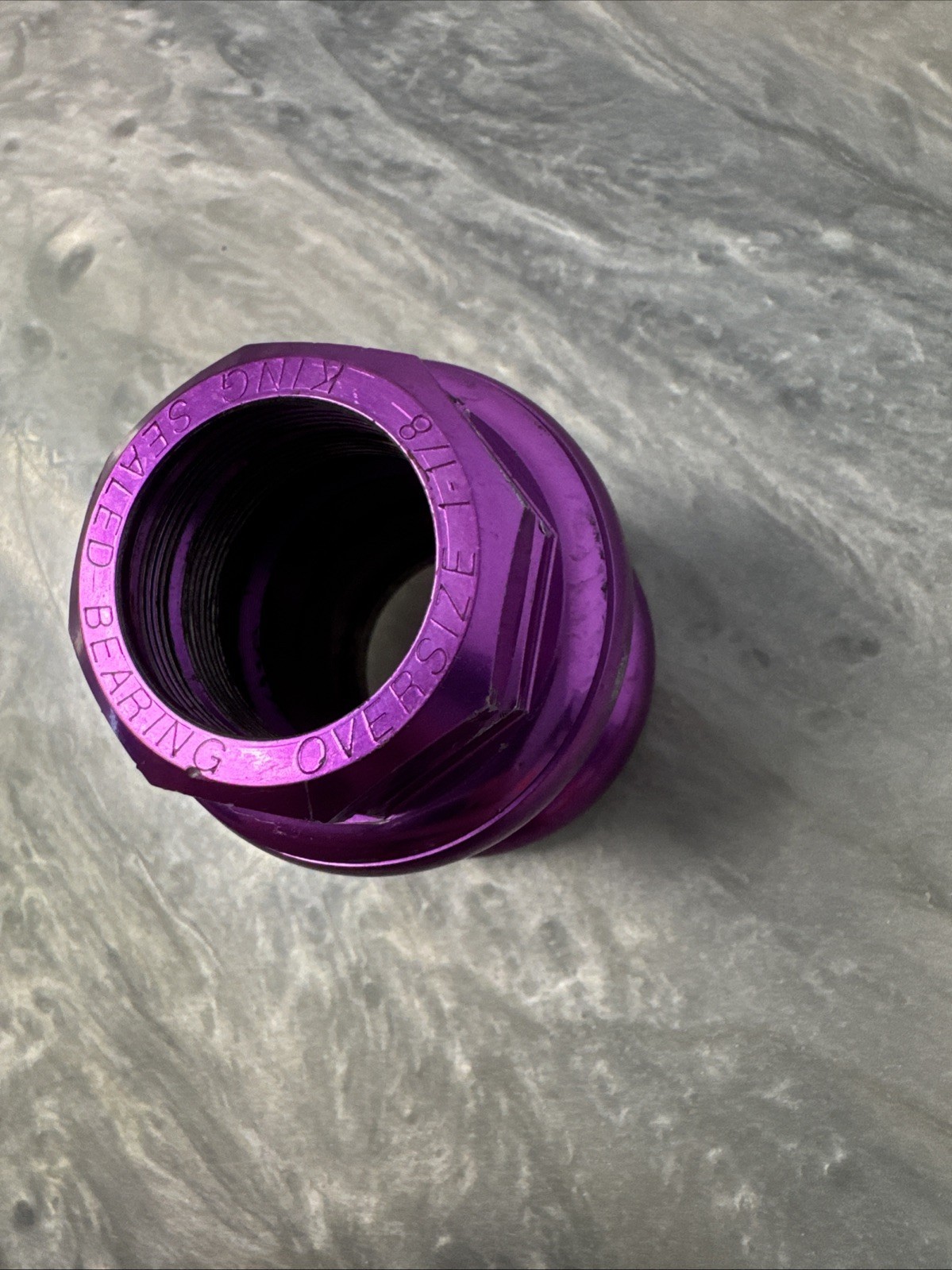 Chris King 2Nut No-Logo Headset 1 1/8" Threaded Purple 3DV 3D Violet 90s MTB