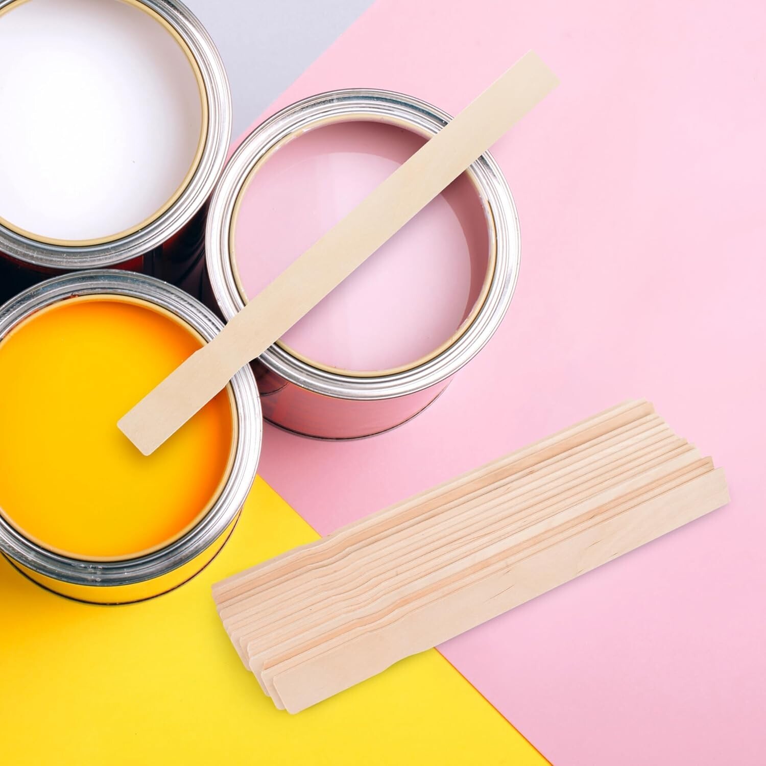 30 Pieces Paint Stir Sticks, 12 Inch Long Wooden Paint Stirrers for Mixing Paint