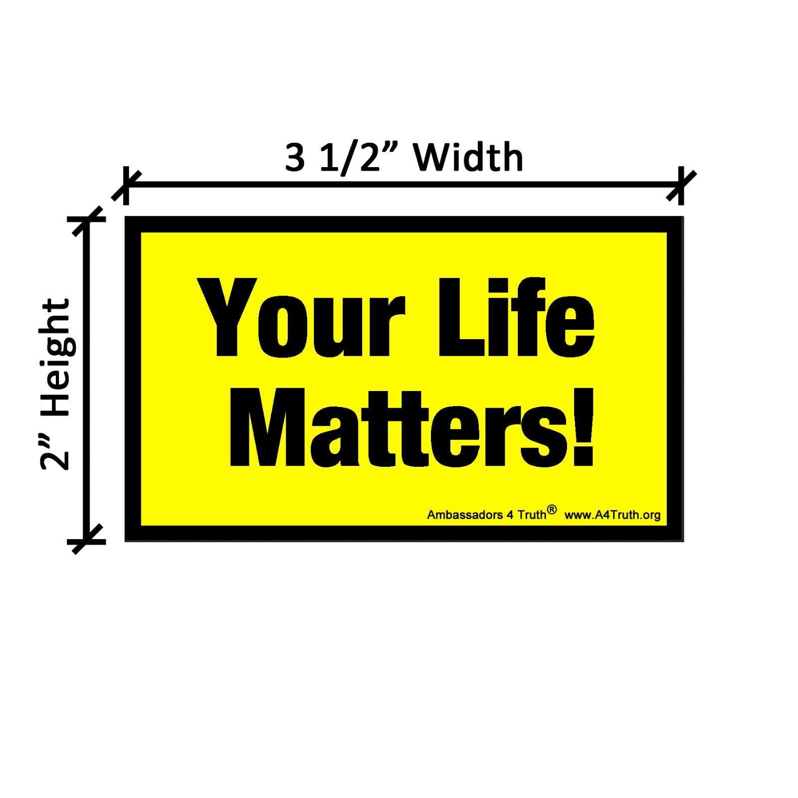 Your Life Matters | Gospel Tracts | Business Card Size | Pack of 50