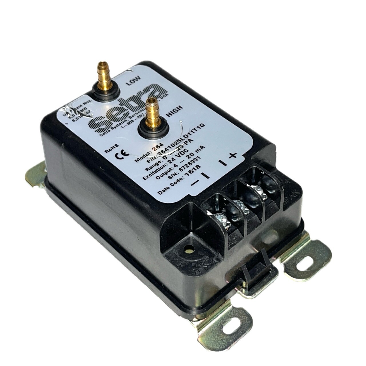 Setra 2641025LD11T1G Model 264 Differential Pressure Transmitter