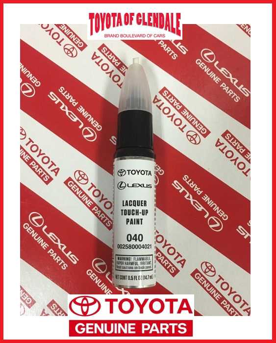 GENUINE TOYOTA LEXUS SUPER WHITE TOUCH-UP PAINT PEN CODE 040 OEM 00258-00040-21