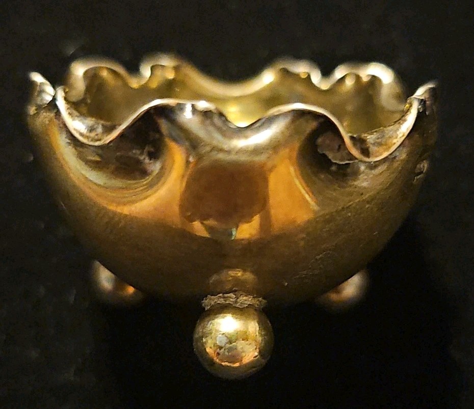 Solid Sterling Silver Salt Cellar, England