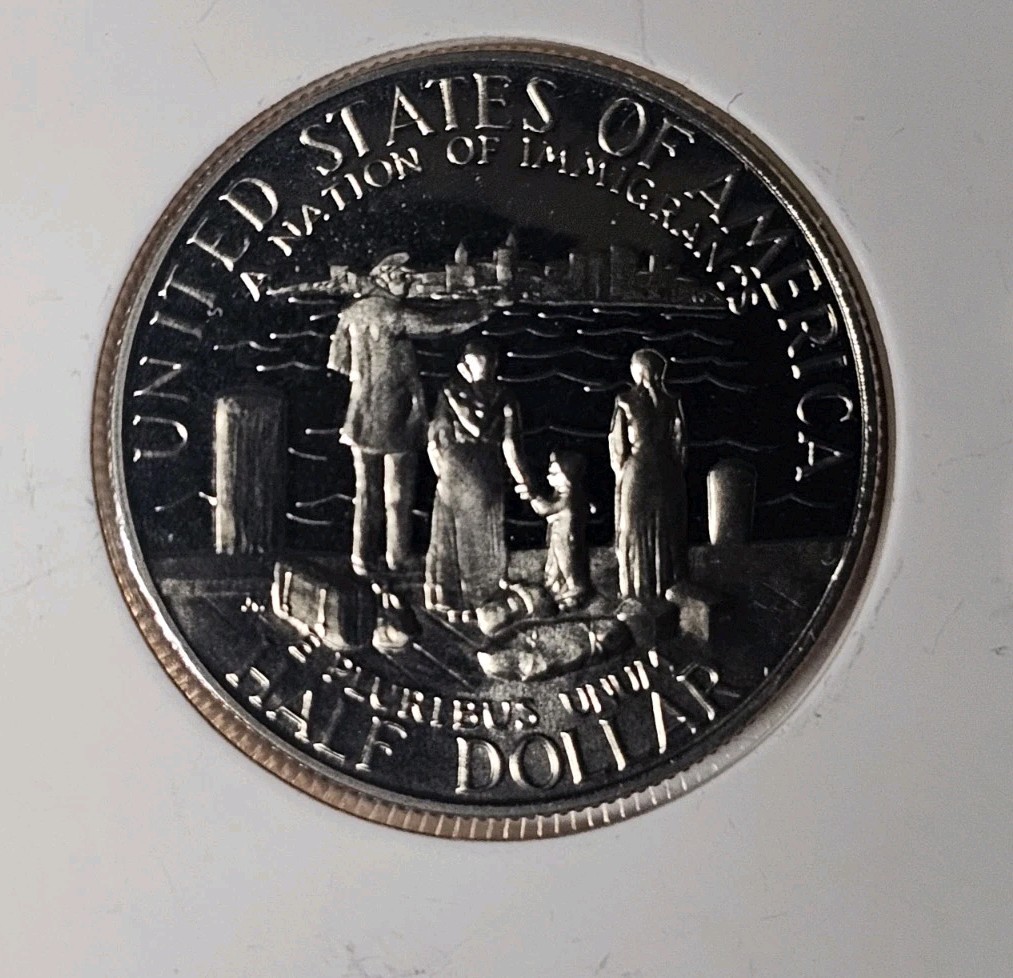 1986-S Statue of Liberty proof commemorative half dollar.