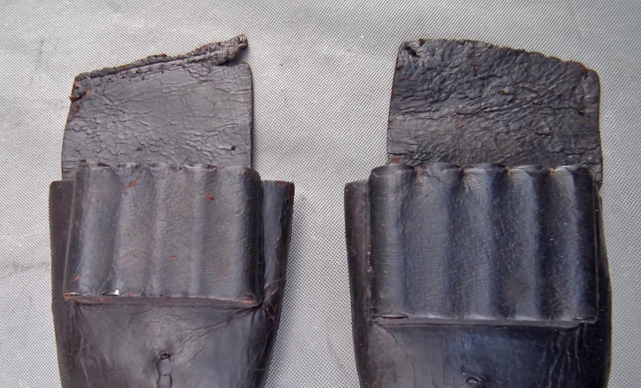 Antique American Civil War Dragoon Saddle Holsters Colt Dragoon Pistols Revolver