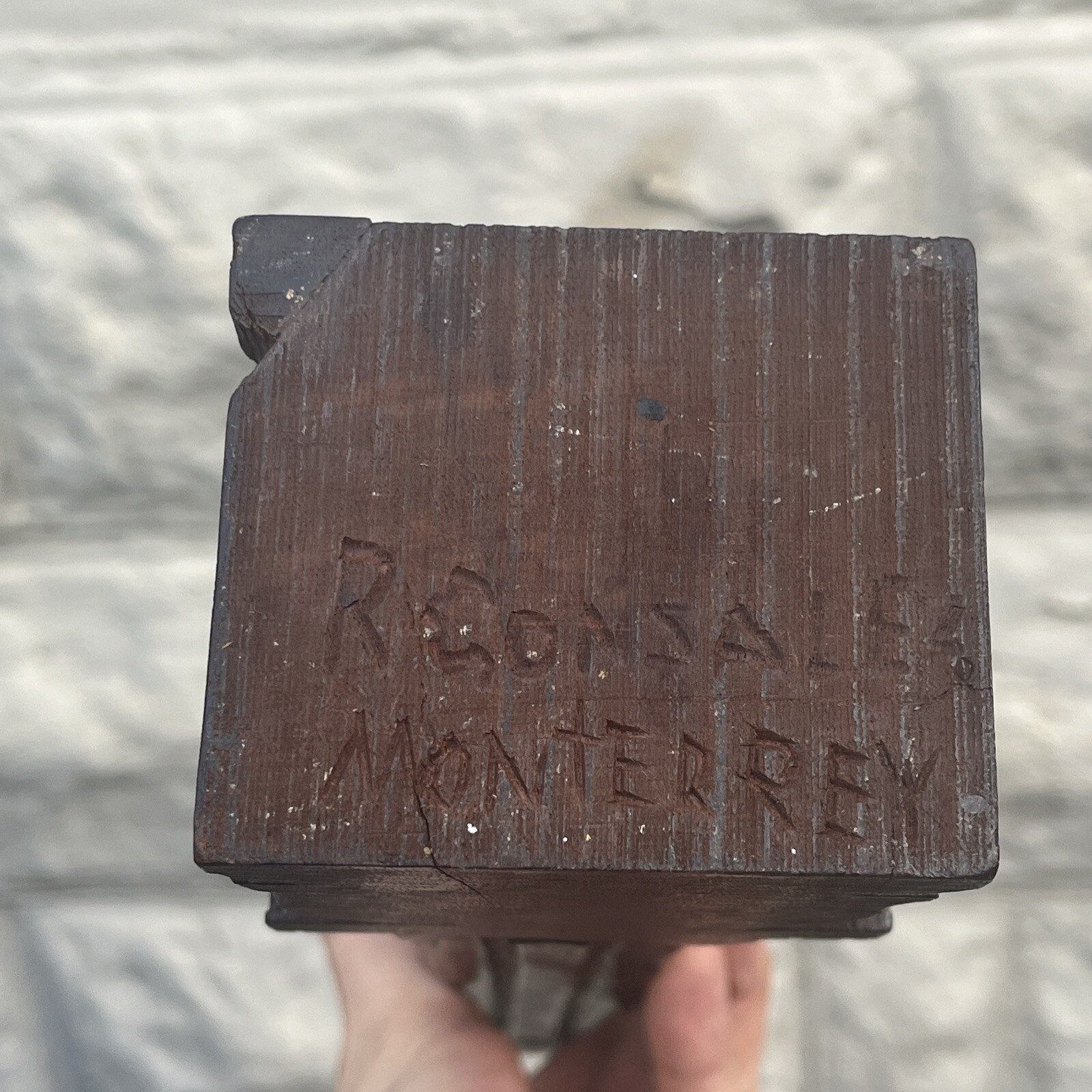 Vintage Saint Dominic Statue Hand Carved Mexico Monterrey Artist Signed 20”