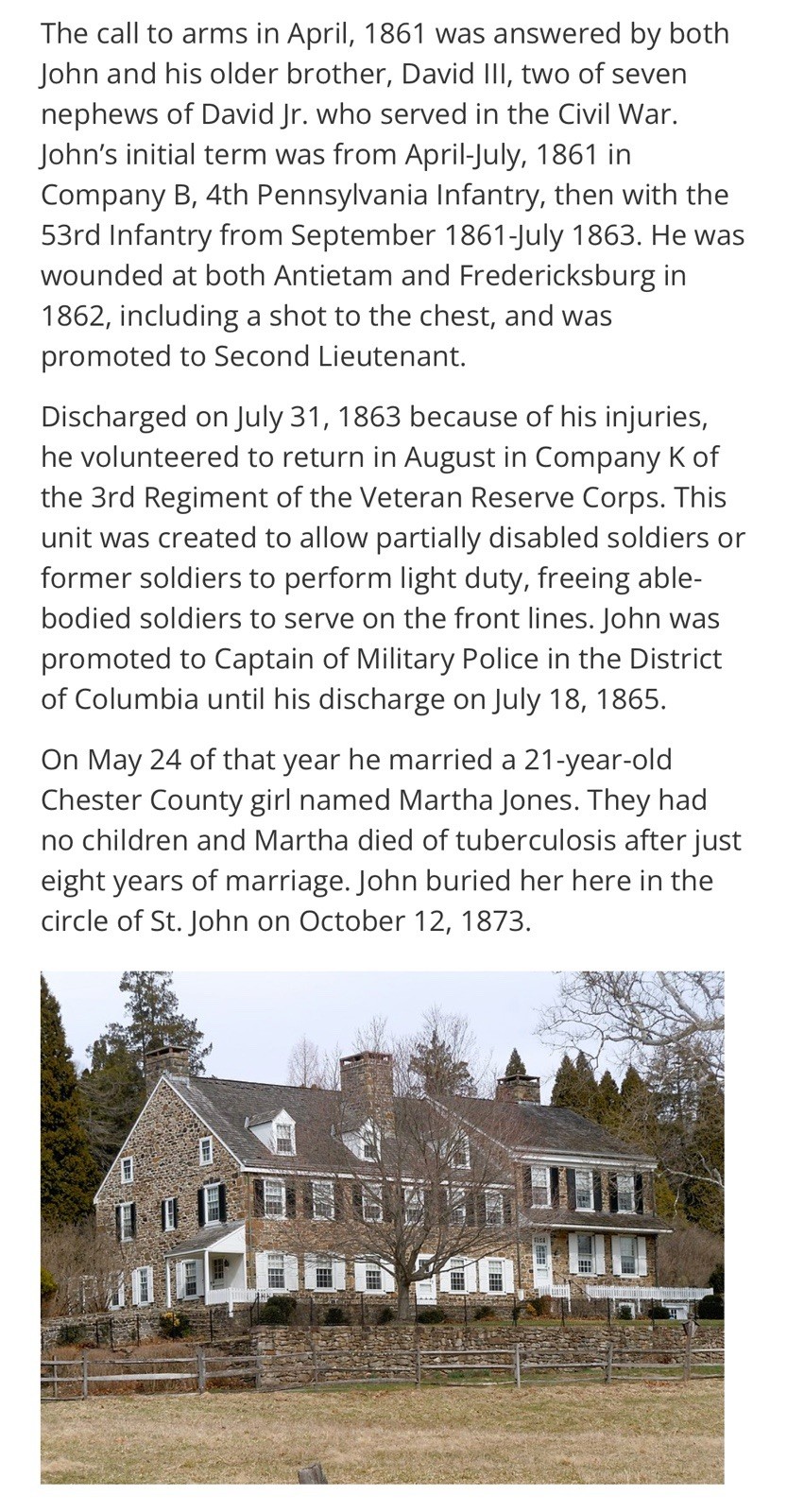 Civil War Soldier’s CVD Image - Lt. John Potts Wounded Antietam & Fredericksburg