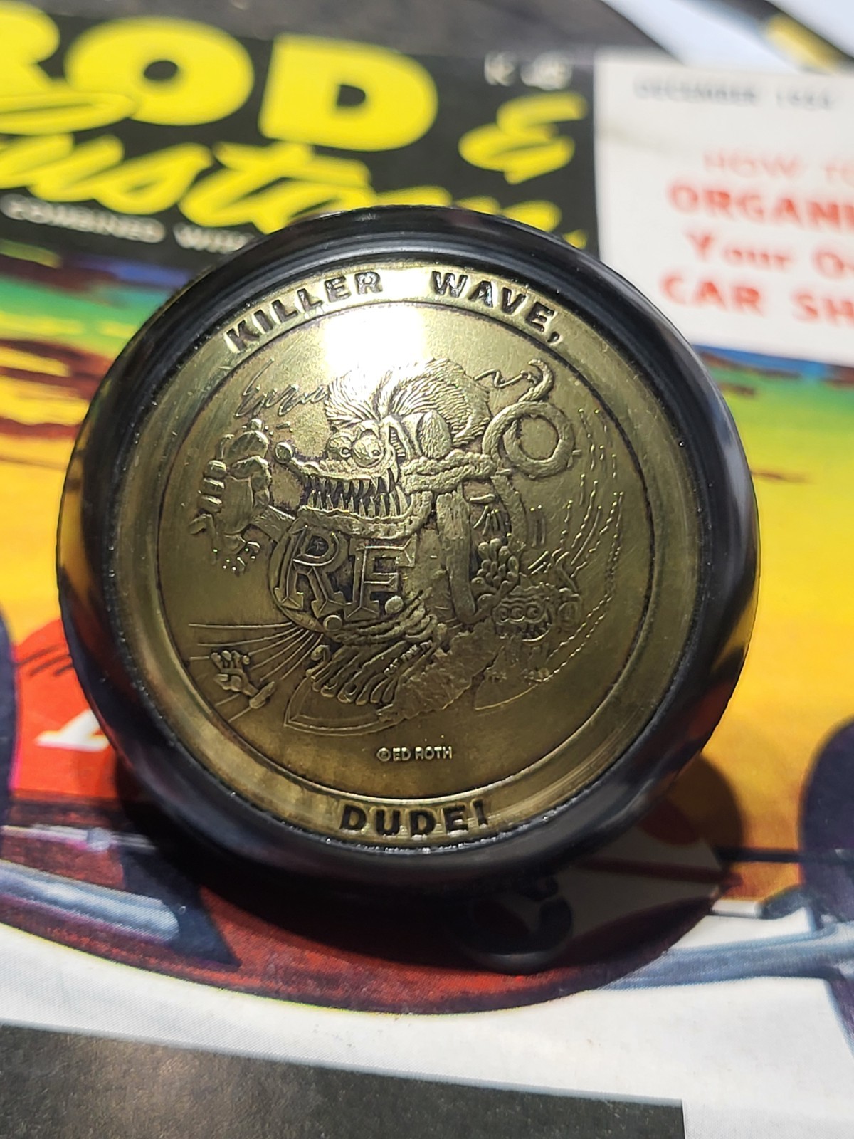 RAT FINK SHIFT knob HOTROD RATROD  SCTA TROG ED BIG DADDY ROTH BARRIS CHOPPER