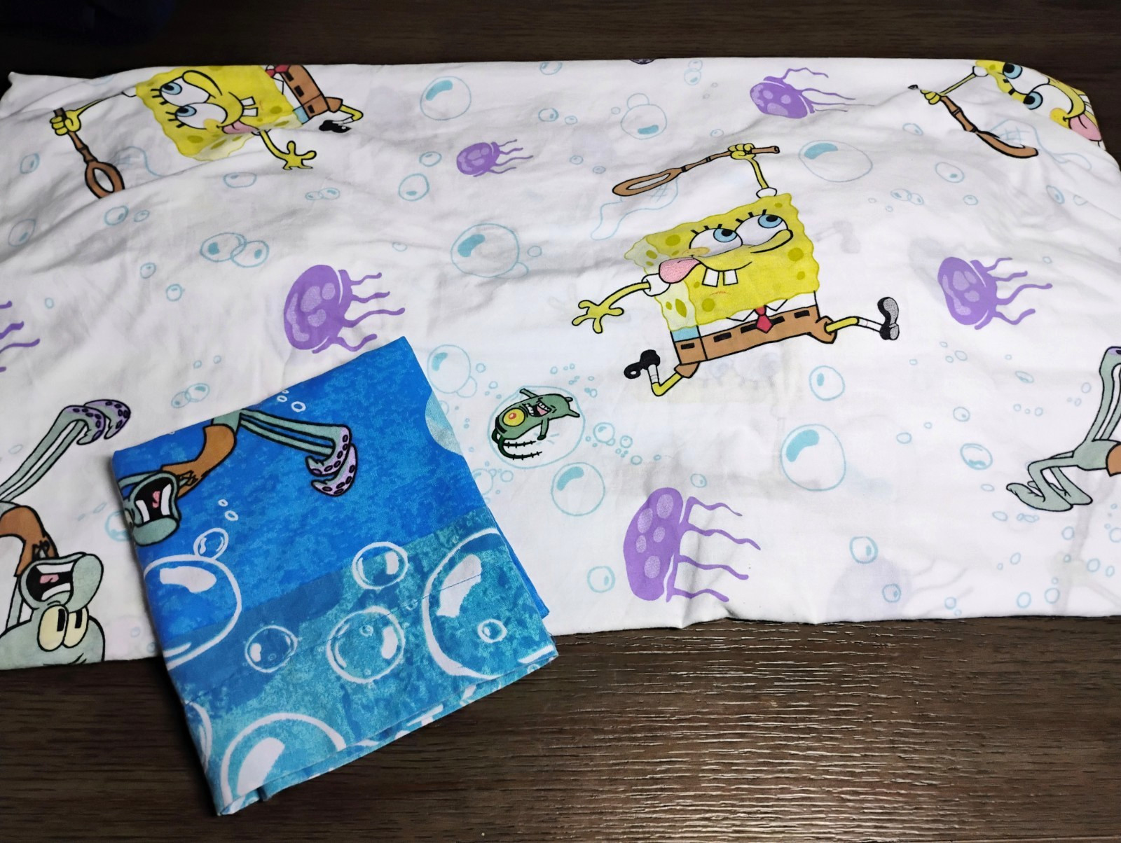 SpongeBob SquarePants Twin Fitted Sheet & Standard size Pillowcase Vintage Y2K
