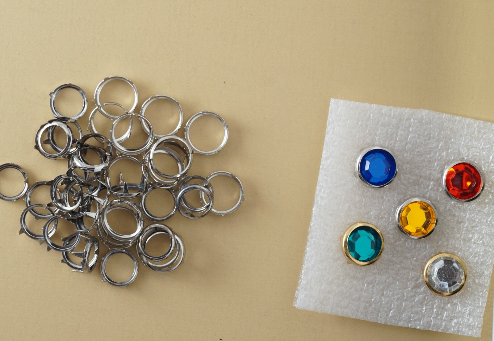 New color Acrylic Rhinestone(#48) Size ss48 & Gold/Silver rim U.S. stock USA.