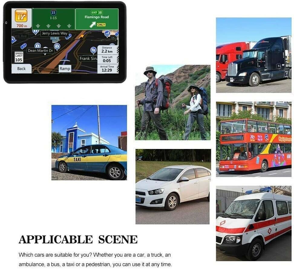 7 INCH Portable Truck Navigator CAR GPS Navigation 8GB 256MB free MAP US Canada