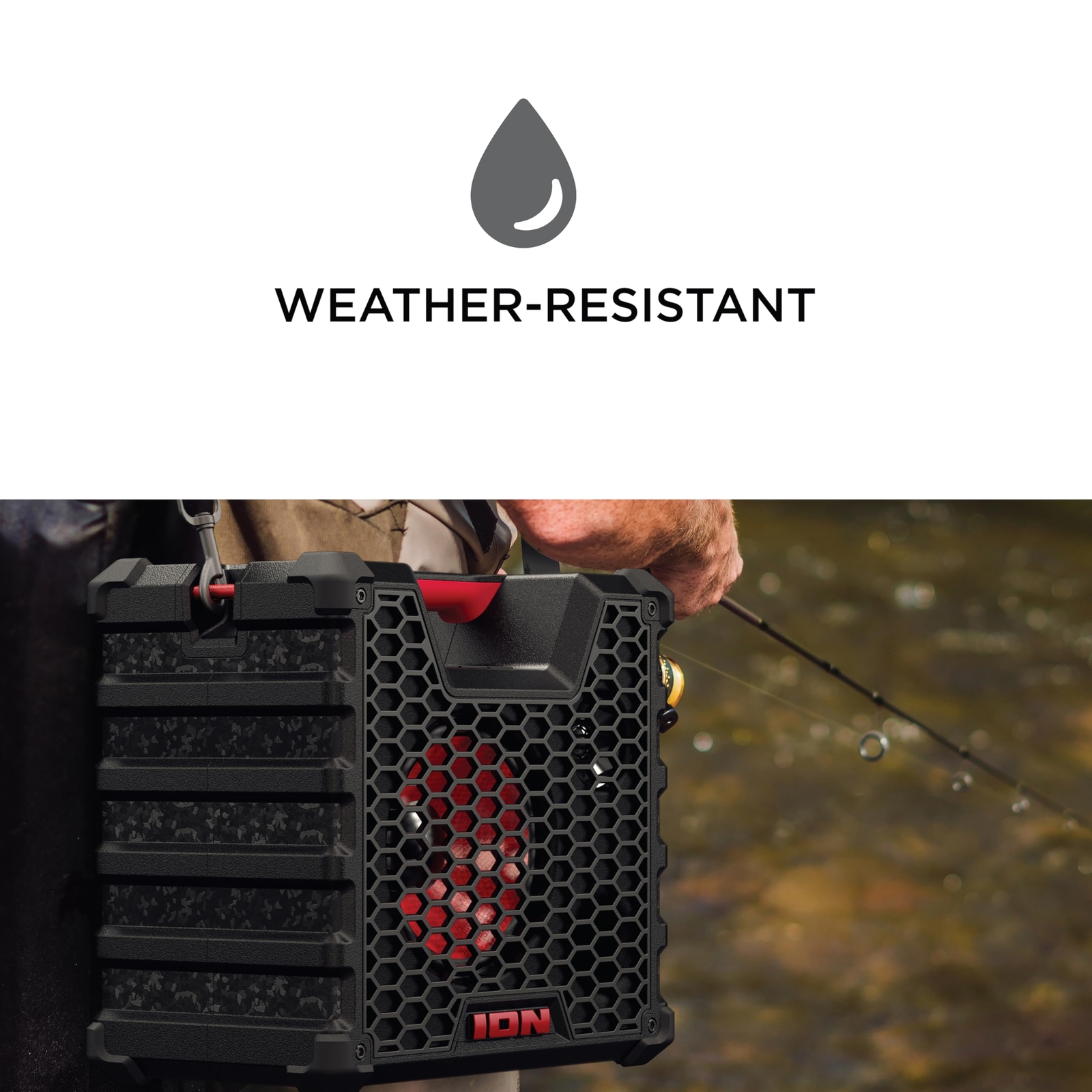 ION Audio Tailgater Tough - Rugged All-Weather Bluetooth Speaker