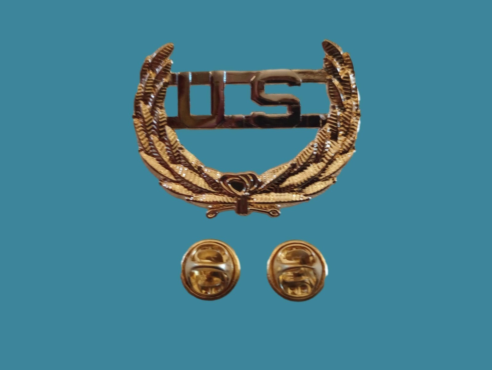 U.S CIVIL WAR KEPI CAP BADGE INSIGNIA HAT PIN NORTHERN UNION TROOPS US HAT BADGE