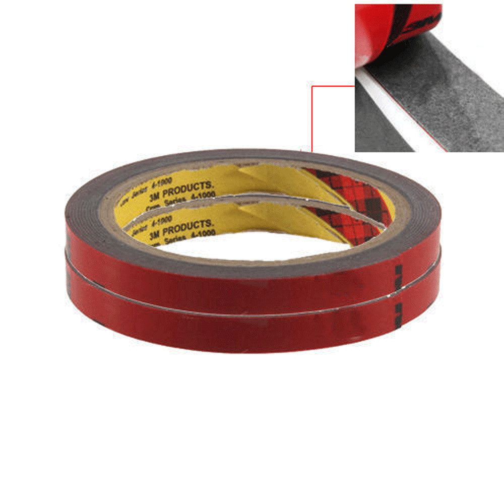 100 Auto Tape Acrylic Foam Double Sided Back Car Mounting Adhesive 3m x10mm 10ft