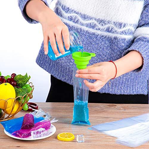 300 Pcs Disposable Plastic Ice Lolly Bags Ice Cream Mold Bags for Ice Candy