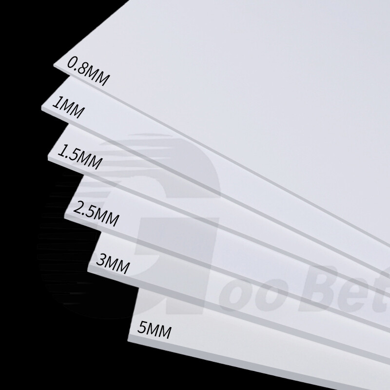 White ABS Styrene Plastic Sheet 0.5-30mm Thick Smooth DIY Model Craft All Sizes