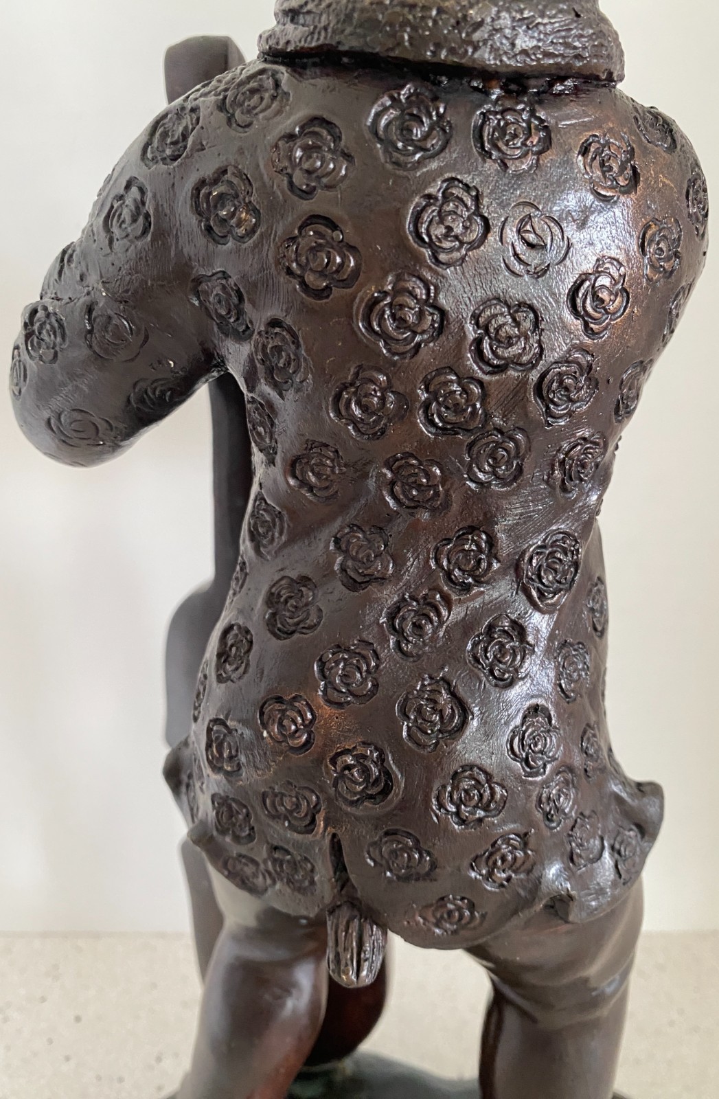 Vtg 17" Bronze Anthropomorphic Rabbit Sculpture Playing Cello Maitland Smith MCM