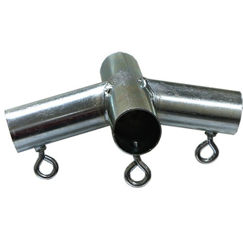 Canopy Fitting 4-Way Low Peak Center Fitting, 16 Gauge Steel