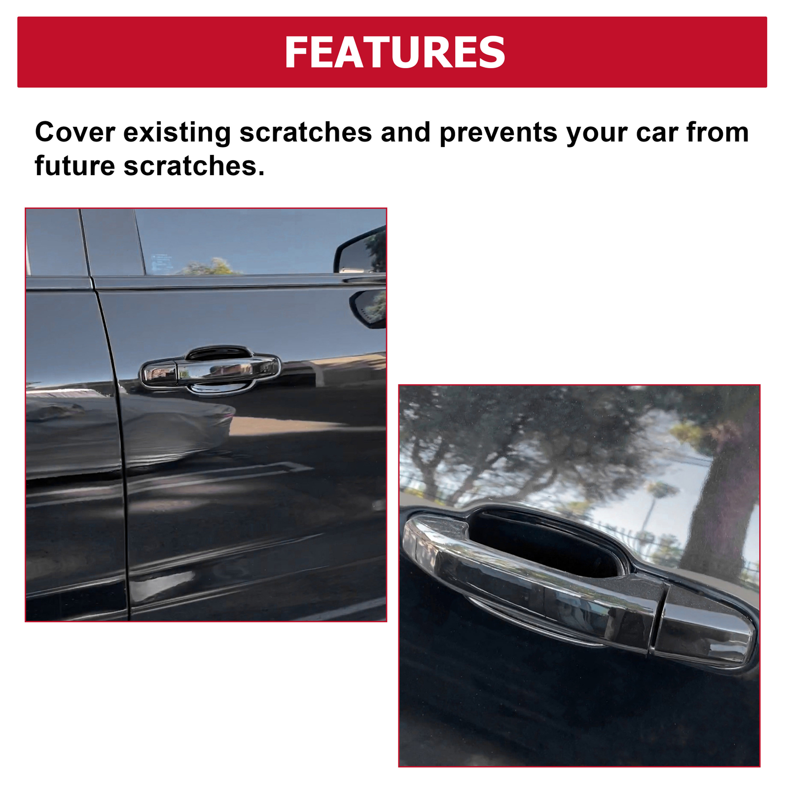 For 23236150 Silverado Sierra 2014-2019 Gloss Black Painted 4 pcs Door Handles