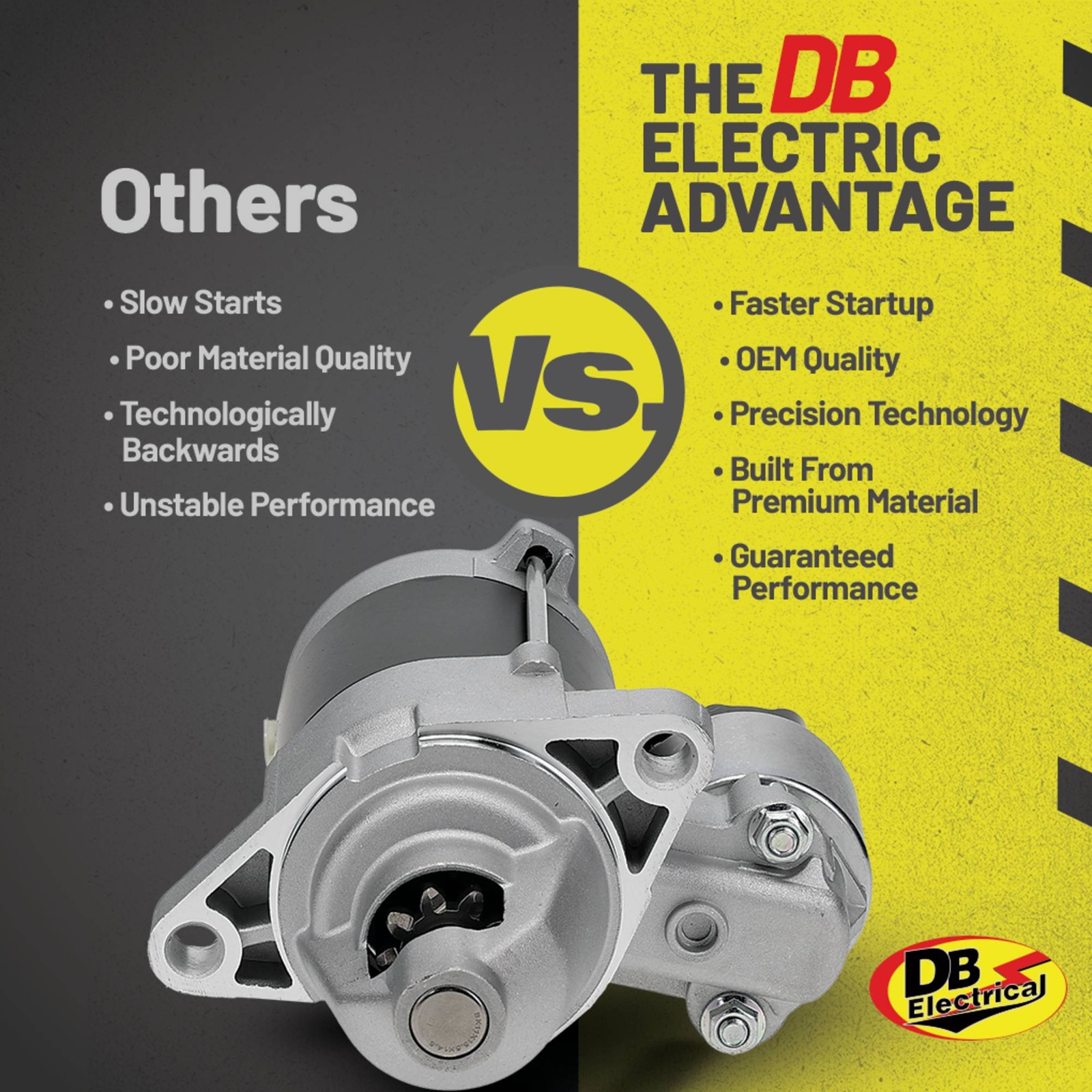 Starter for Briggs & Stratton VANGUARD VTWIN 9TOOTH DR 807383 809054 428000-0230