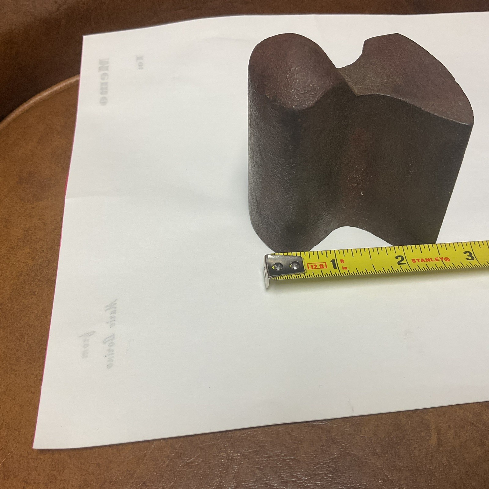 Vintage Auto - Body Shop Dolly/ Hand Anvil . No Markings.