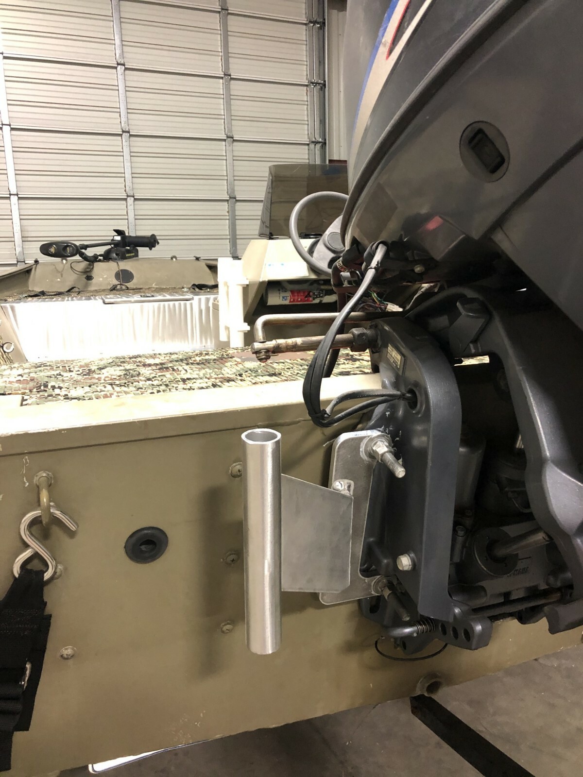 Cajun Anchor - Shallow Water Anchor - Motor Mount Bracket by Halk Marine Fab