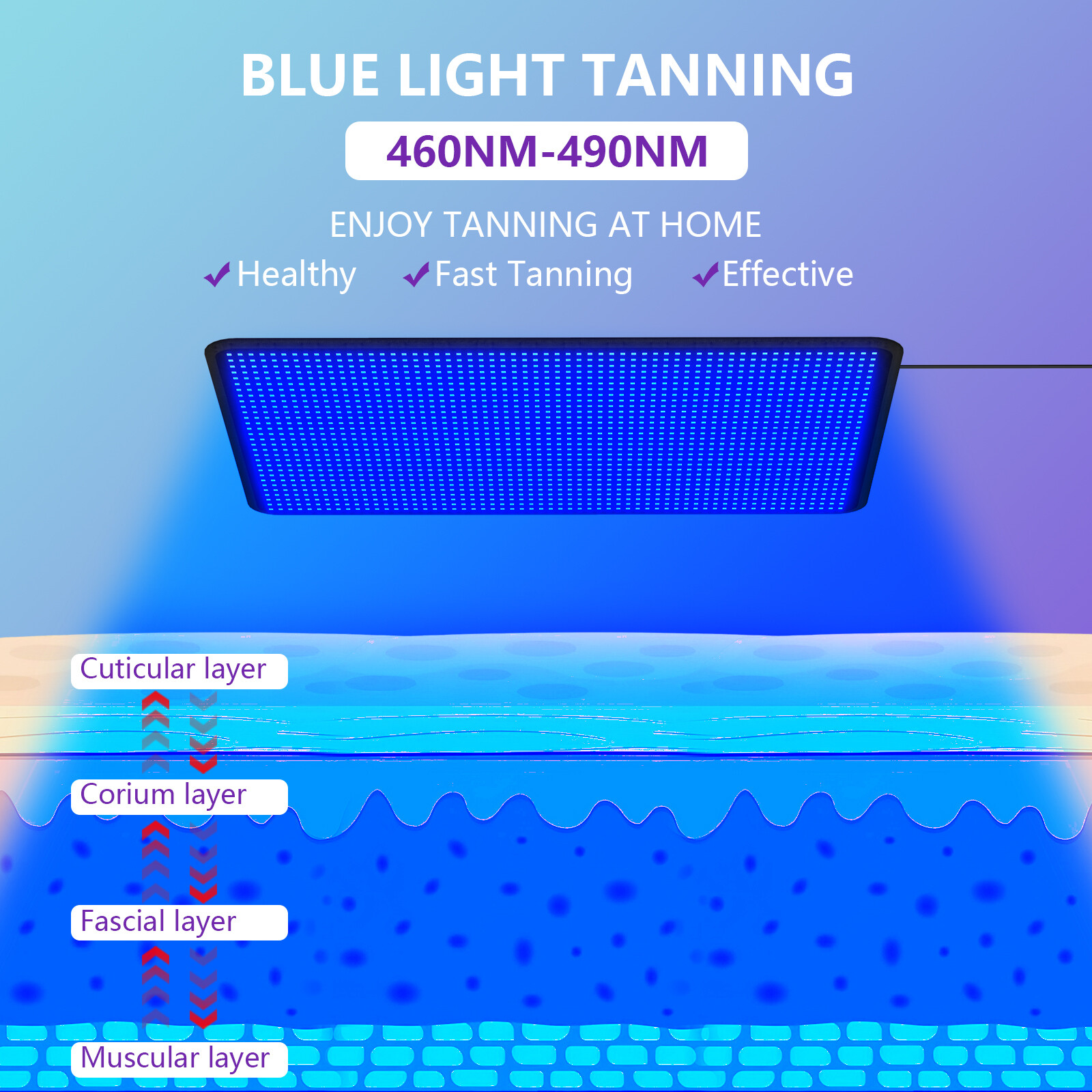 Sunless Tanning Mat Sun Solarium Self-Tanning Pad Safety UV-free Natural Bronze