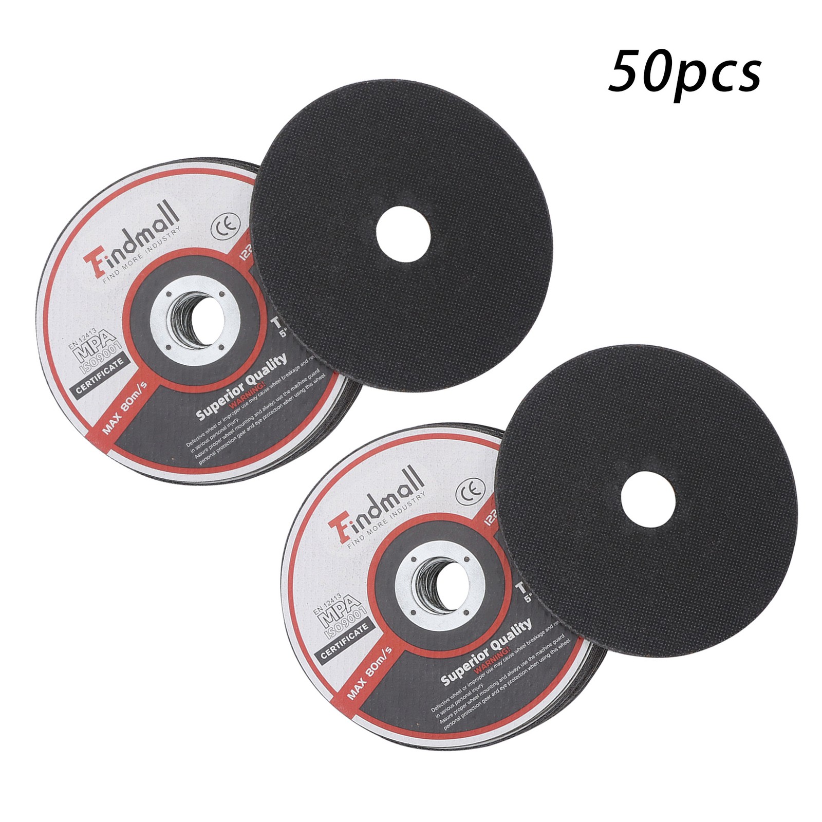 50 Pack 5"x.045"x7/8" Cut-off Wheel - Metal & Stainless Steel Cutting Discs