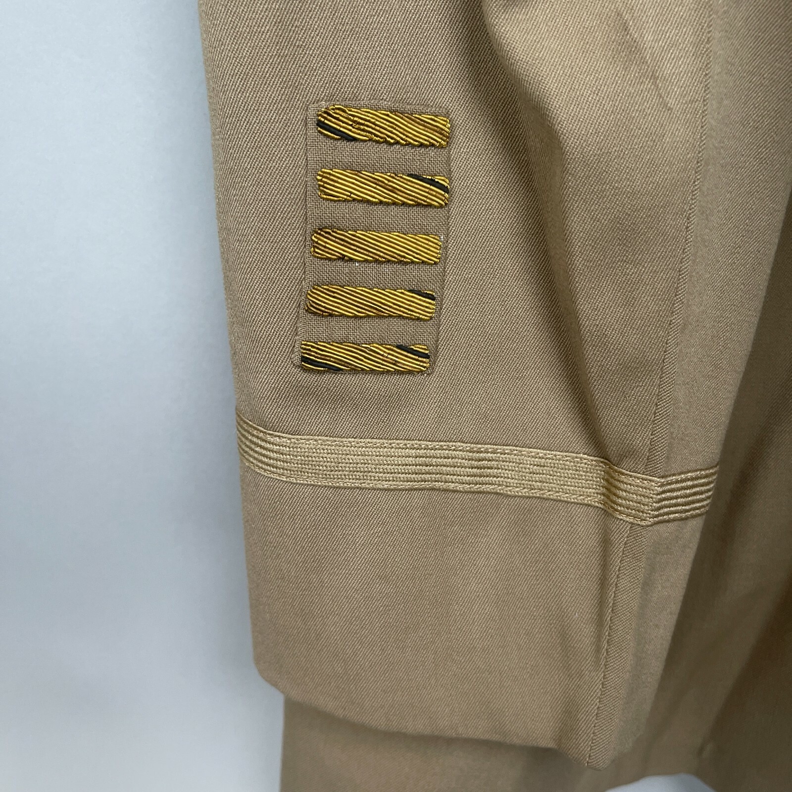 Vintage WWII 1943 US Army Issued 575 Summer Uniform Tunic Pants 5 Bars Size 34S