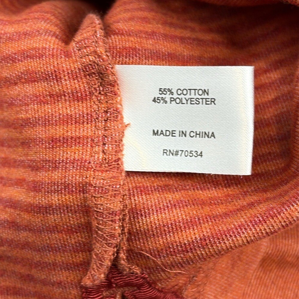 Orvis Orange Quarter-Zip Men's Long Sleeve Shirt Medium