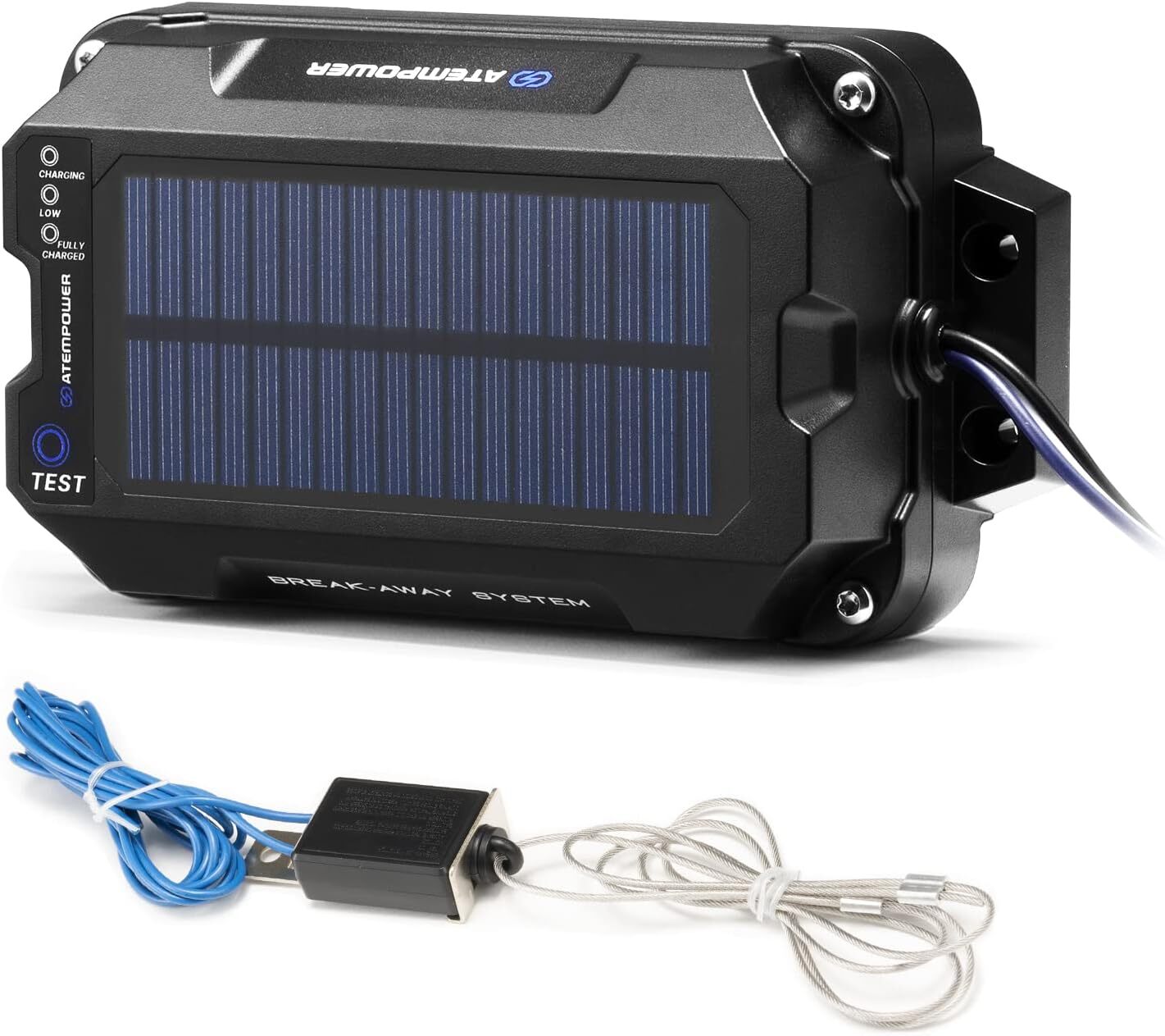 Trailer Breakaway Kit Brake Controller with Switch 12V 3AH LifePO4 Lithium