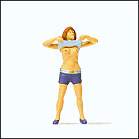 Preiser 28124 HO Scale Pedestrian -- Lady Undressing