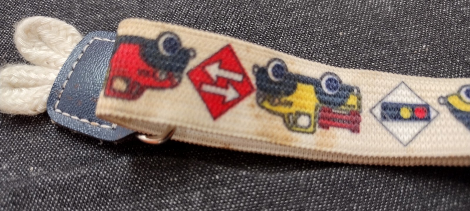 Toddler Suspenders VINTAGE AUTOMOBILES - PROBABLY 70s DOES 1940S ? AS IS