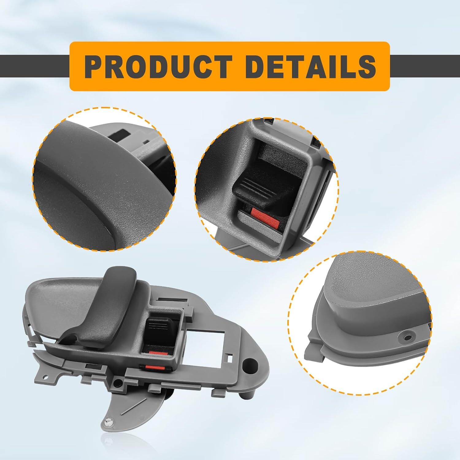 Door Handle Inside Interior Gray Driver Left LH for Chevy GMC Tahoe Suburban