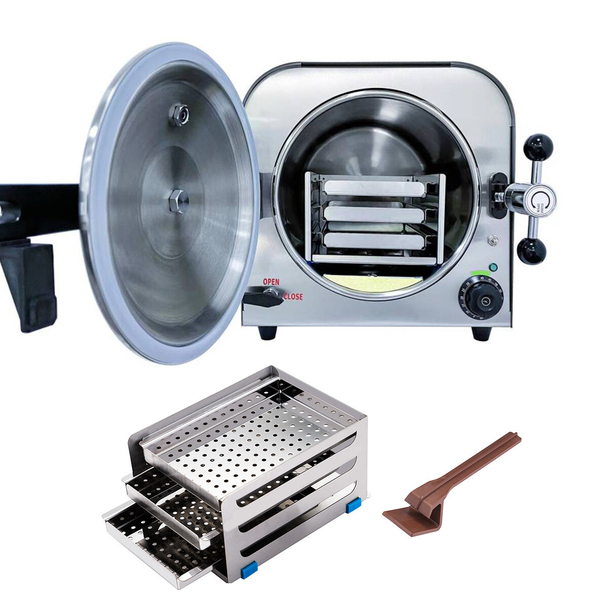 14L Esterilizador de Autoclave de Vapor Dental Equipo de Lab de Esterilización