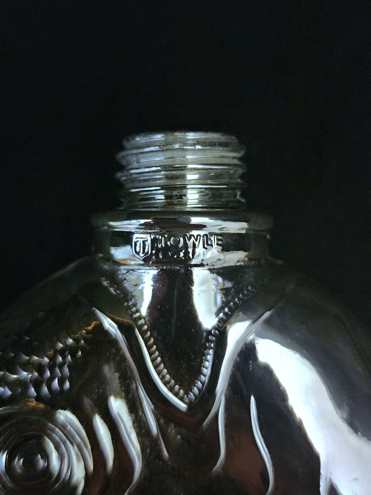 VTG TOWLE Silver Plated Fish "Drink Like A Fish" Flask