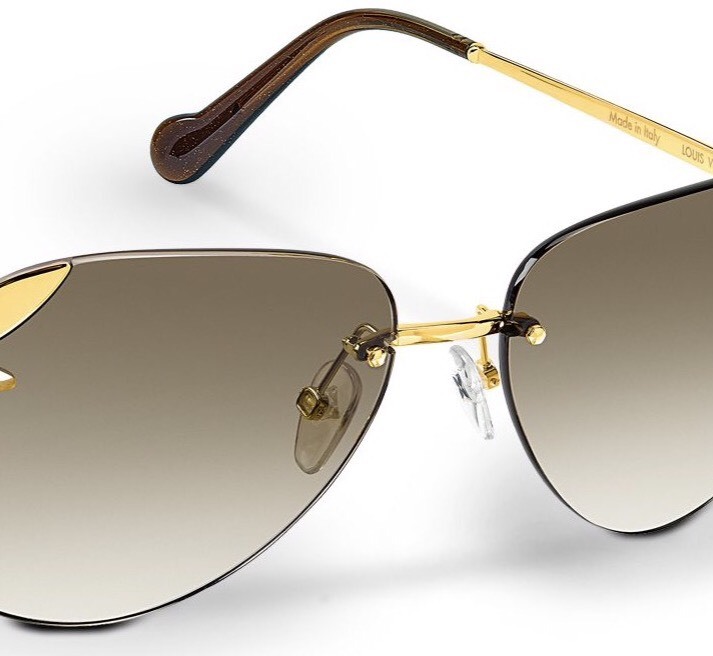 Replacement Nose Pads for Louis Vuitton LV Sunglasses Eyeglasses Screw-In Gold