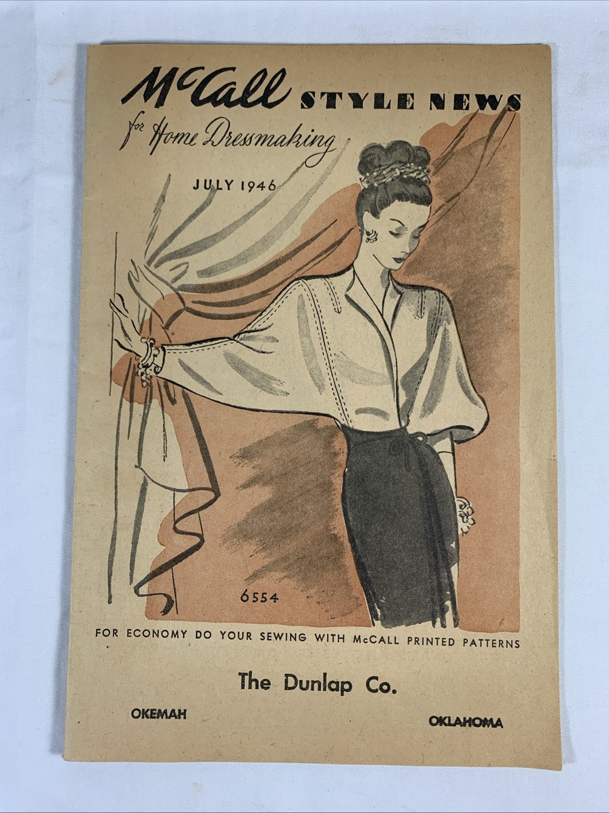 Vintage~ McCALL~ Style News ~Home Dressmaking~ July 1946