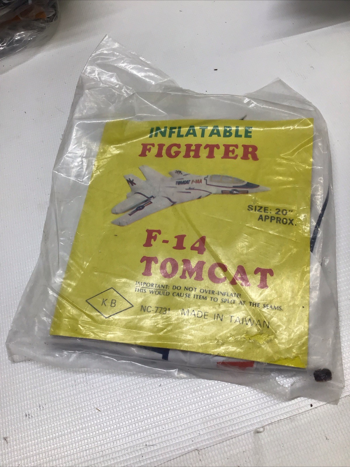 KB NC-7731 Taiwan Inflatable 20” Fighter Jet USAF F-14A Tomcat