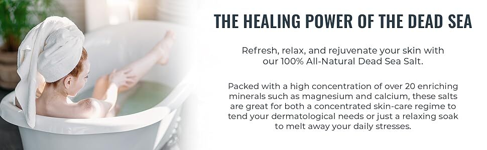 Dead Sea Salt Coarse Grain 1lb, 2lb, 5lb, and 10lb