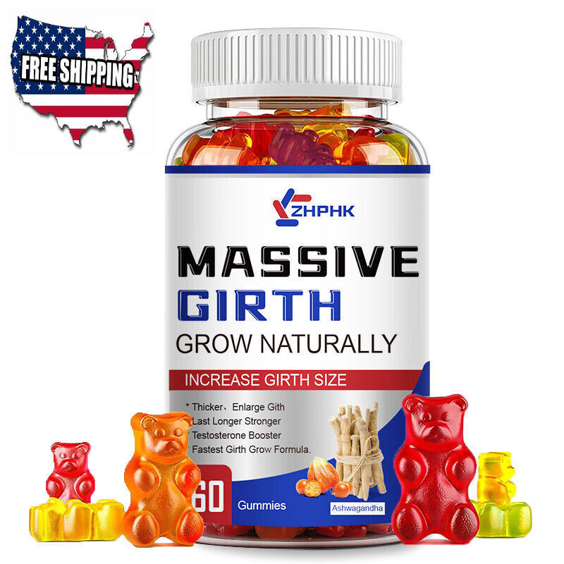 Male Enhancement Gummies Booster & Thicker Last Longer Stronger Bigger 60 Gummy