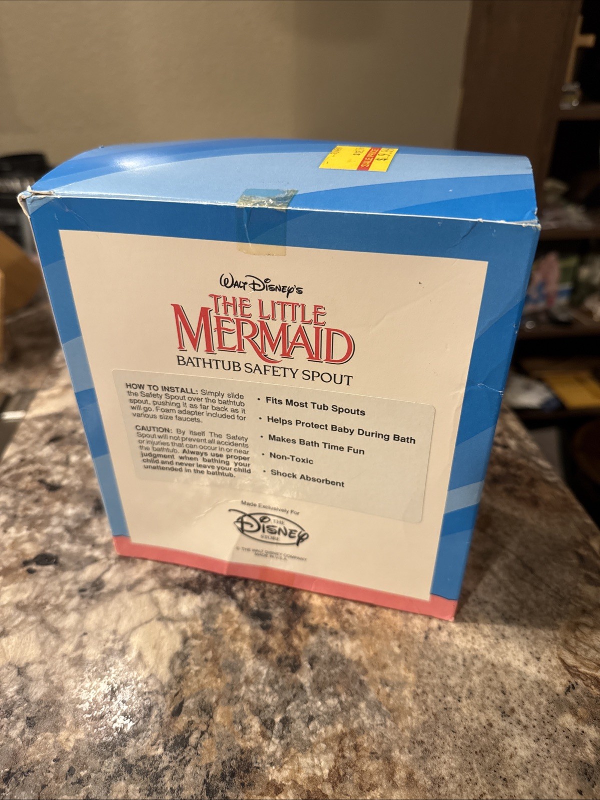 Disney Store The Little Mermaid Bathtub Safety Spout Rubber Cover NIB N3w Sealed