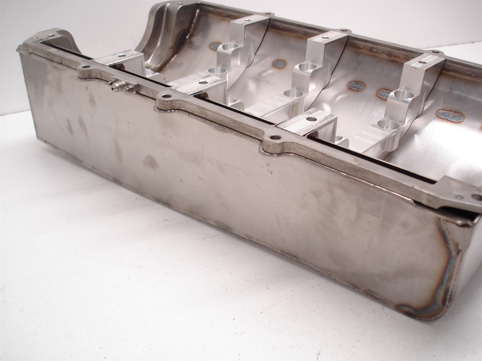 NASCAR ECR ENGINES SEGMENTED BILLET DIVIDER GM R07 R07.2 DRY SUMP OIL PAN /SHELL