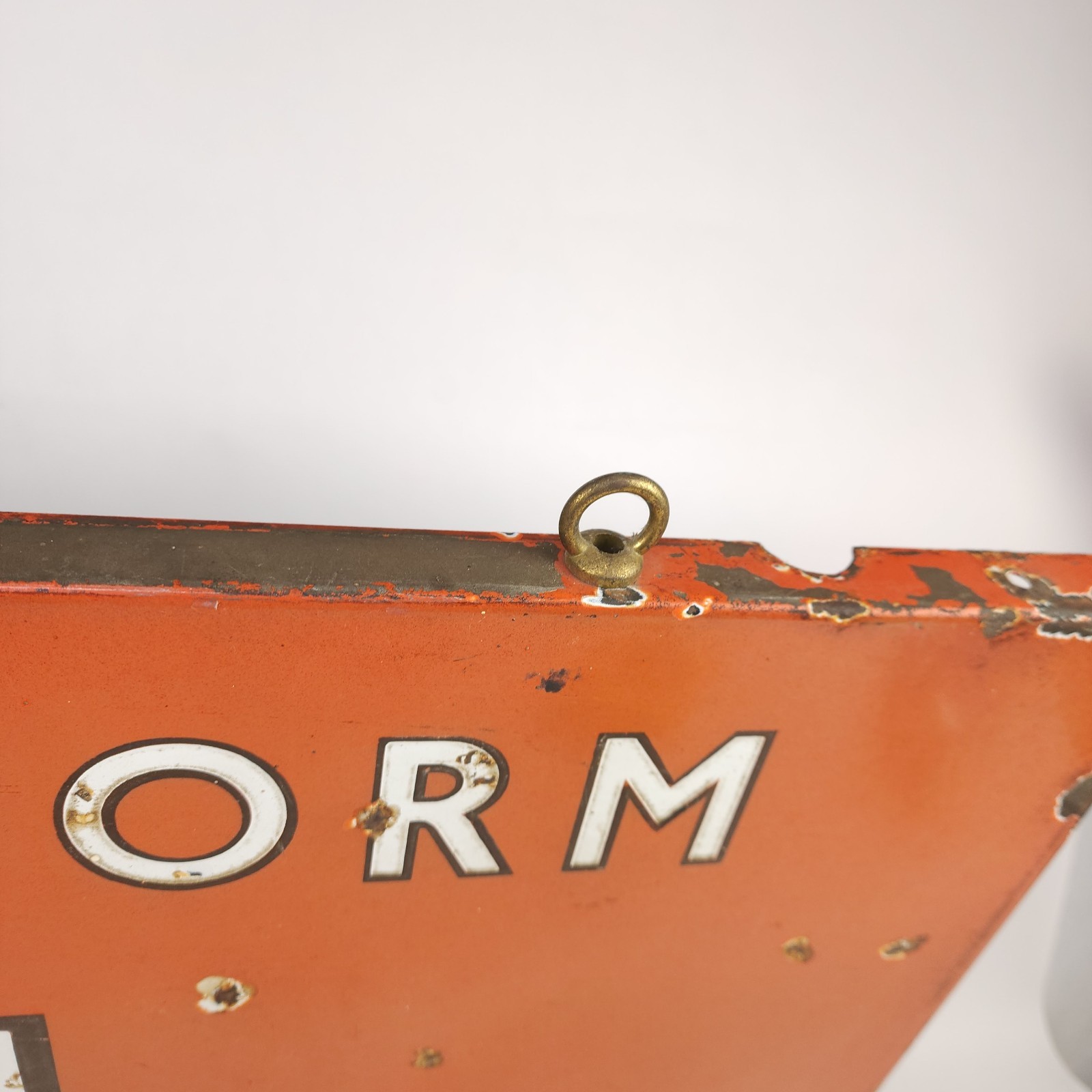 VTG Metal Train Station Sign - British Railways North Eastern PLATFORM 1 -24X18