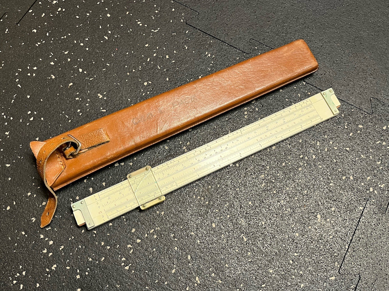 Keuffel & Esser 4088-3 Slide Ruler Leather Case