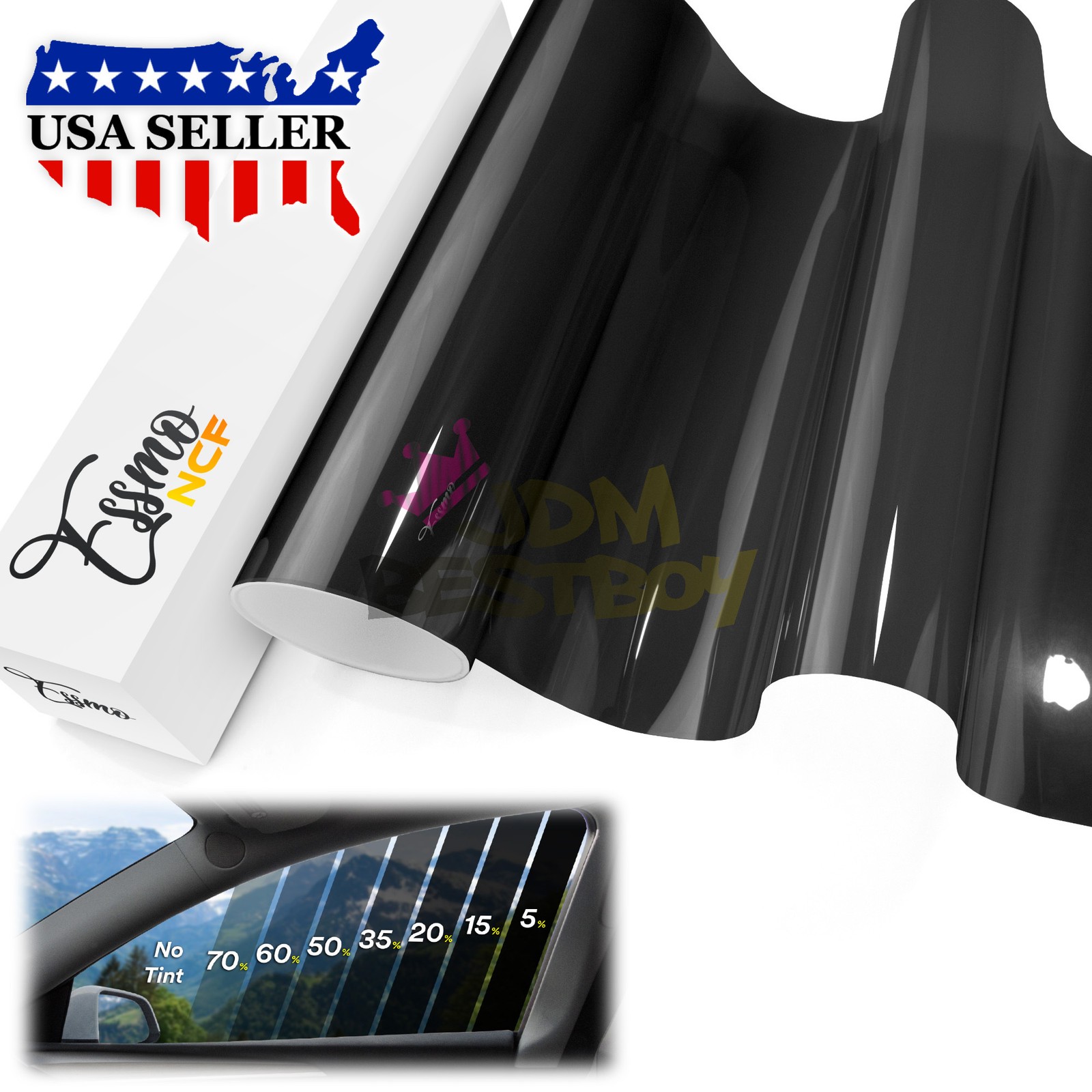 ESSMO Nano Ceramic Window Tint Film VLT UV Car Home Office Roll Heat Protection