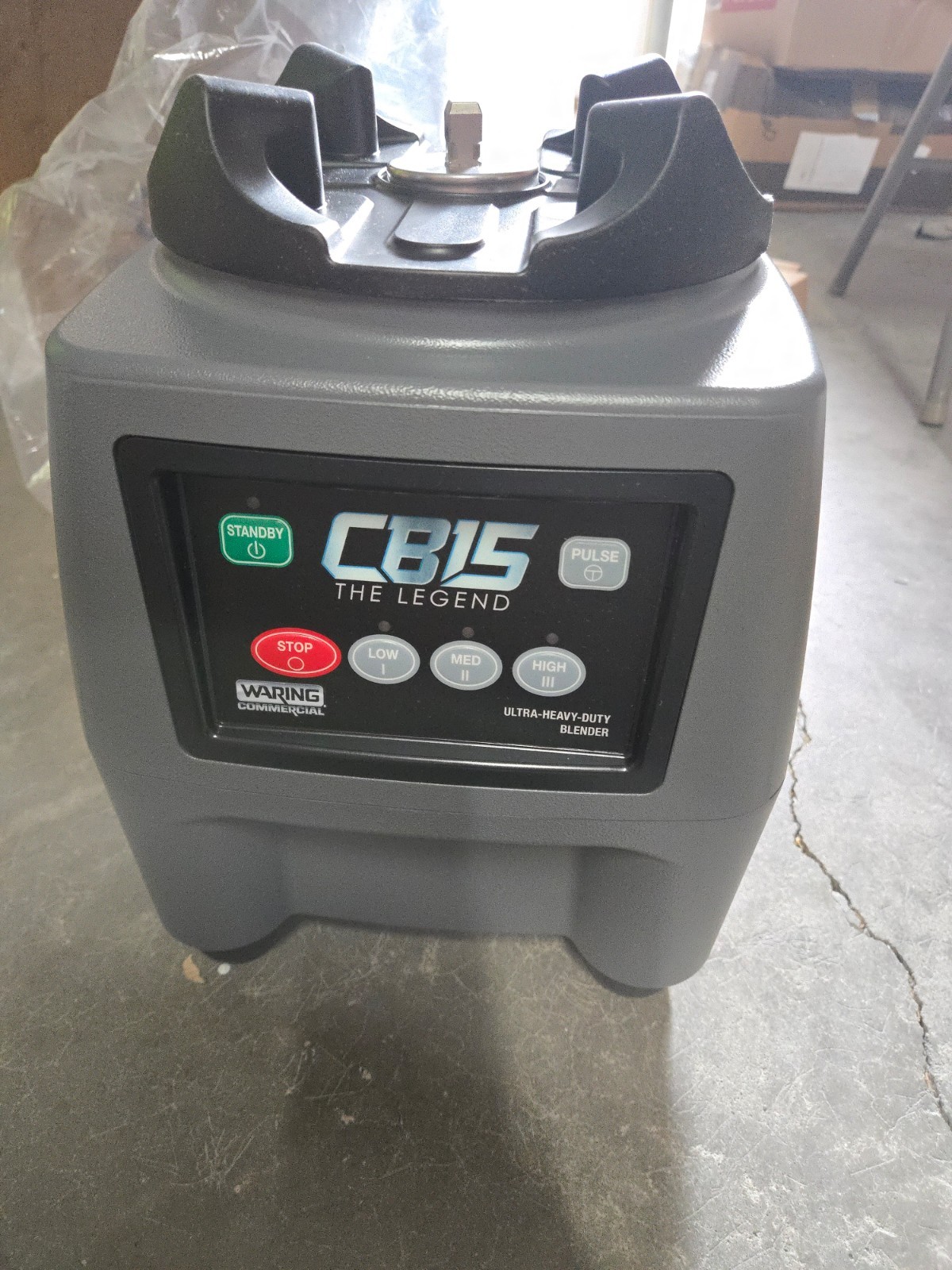 Waring Commercial 3.75 HP Blender Base Electronic Touchpad Controls (Base Only)