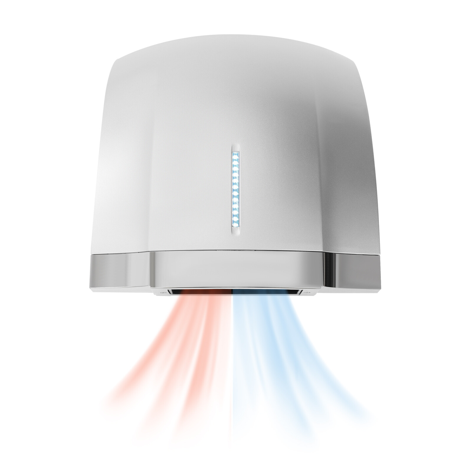 1800W Automatic Electric Hand Dryer Commercial and Household Use Silver 70-75dB