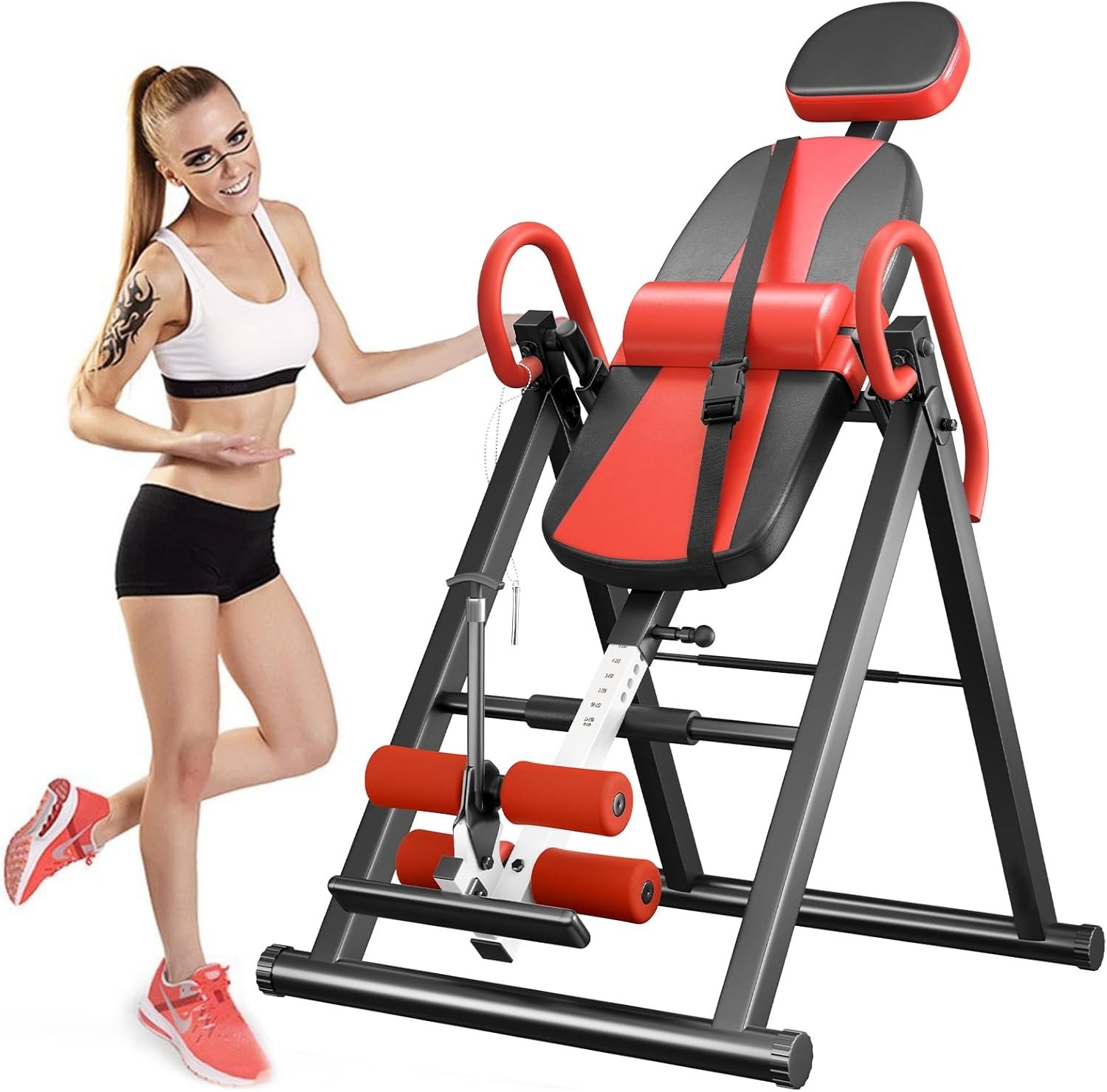 Updated Gravity Inversion Table with True Balance Structure for Back Pain Relief