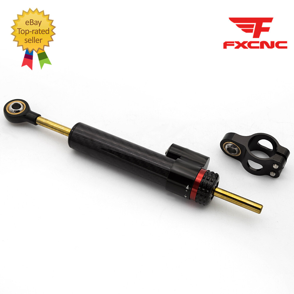 For Yamaha MT-09 FZ09 2013-2020 Carbon Fiber Steering Damper Bracket Mount Kit